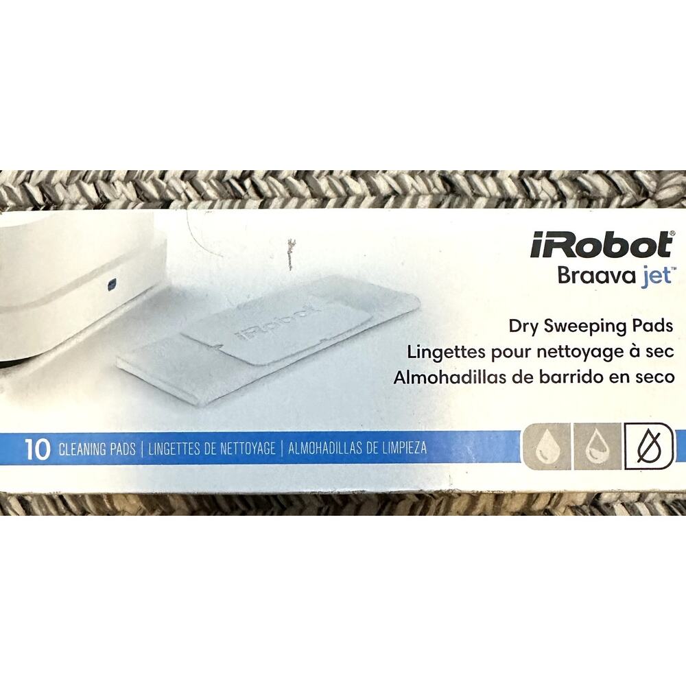 iRobot Braava Jet Dry Sweeping Pads White Refill 10 Cleaning Pads